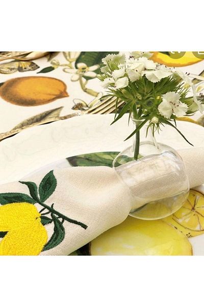 Armada Blown Glass Napkin Holder 6 Pieces