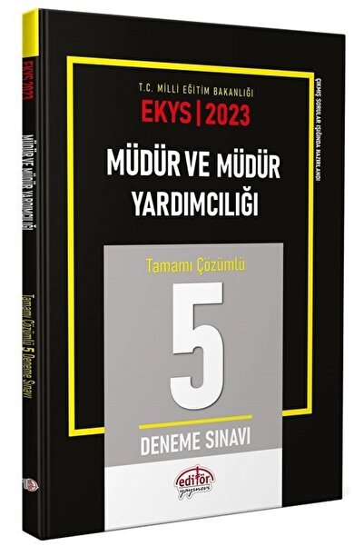 Editör Yayınevi 2025 Meb Ekys Müdür Ve Müdür Yardımcılığı Tamamı Çözümlü 13 D...
