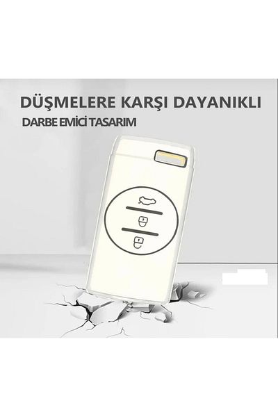 EBG İSTANBUL Chery Tiggo 7 - White and Silver Key Case