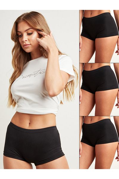 Styli Pack Of 3 - Cotton Solid Shorts