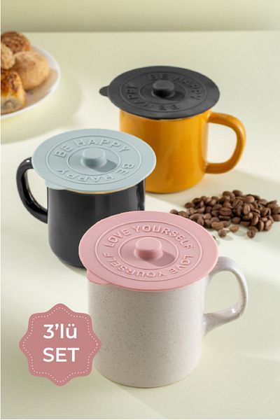 Vienev 3 Pieces Silicone Heat Protective Cup Cover