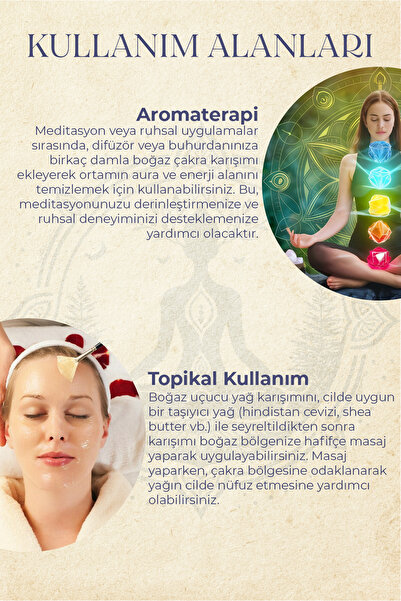 OnkaFarma Boğaz Çakra Aromaterapi Yağ Karışımı 10 ml