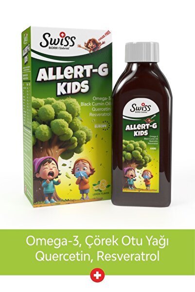 Bork Swiss Natural Allert-g Kids Çocuk Şurubu 150 ml Alerji Polen Ve Gıda Alerjisi Destekleyici Şurup-alerji Şurubu