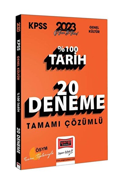 Yargı Yayınları 2023 Kpss Tarih Tamamı Çözümlü 20 Deneme Inları