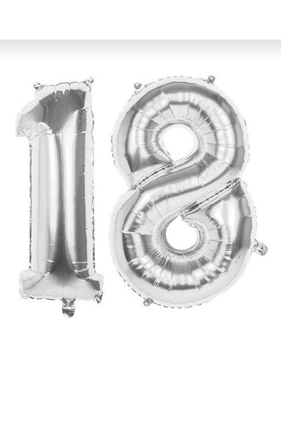 BalonEvi بالون فويل لعيد الميلاد بعمر 18 عامًا 100 سم 40 إنك