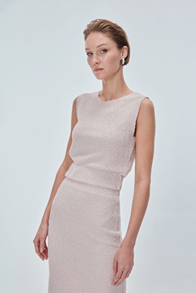 JOIN US Beli Lastik Detaylı Pembe Crop Top