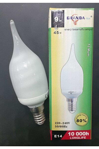 GRADA Granda E14 9w Spiralli Kıvrık Ekonomik Ampul