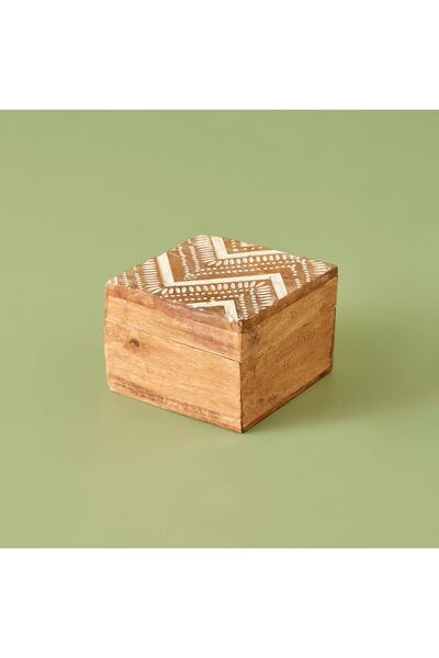 Bella Maison صندوق ديكور هيرو طبيعي (10x10x6 سم)