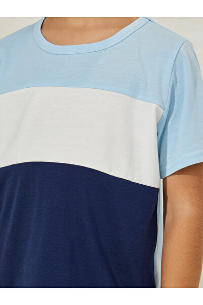 Styli Color Block T-Shirt & Jogger Set