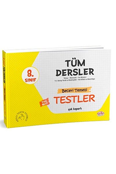 Editör Yayınevi 8. Sınıf Lgs Tüm Dersler Beceri Temelli Testler