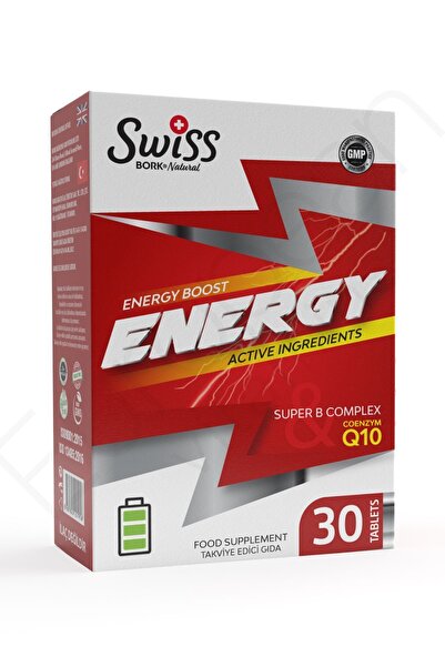 Bork Swiss Natural Energy 30 Tablet Multivitamin – Ginseng, Koenzim Q10 ve Folik Asit İçeren takviye