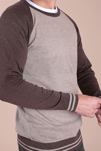 Ferraro Men's Crew Neck Cotton Silk Sweater