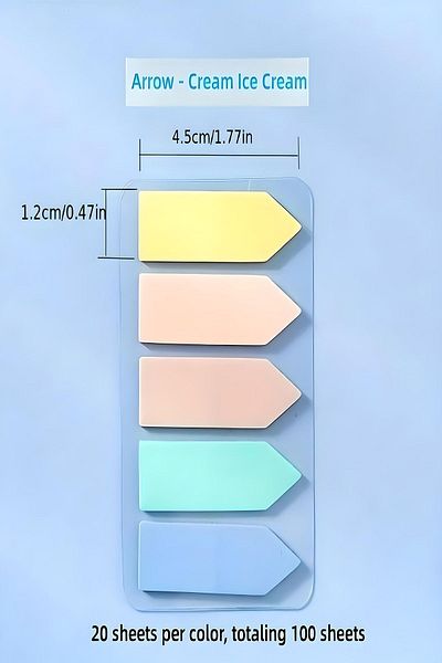 Siriderya 100 Transparent and Writable Sticky Notes Index - 1 Pack