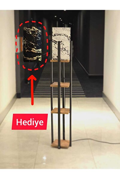 Türk Evi lambader abajur dekoratif rafli mobilya