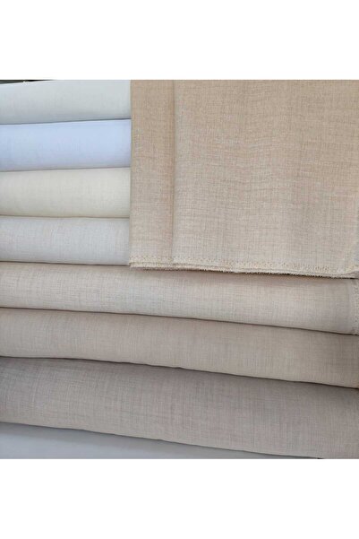 sarra Linen Düz Kumaş,linen Etamin,punch Ve Pano Kumaş - No.11 Taş