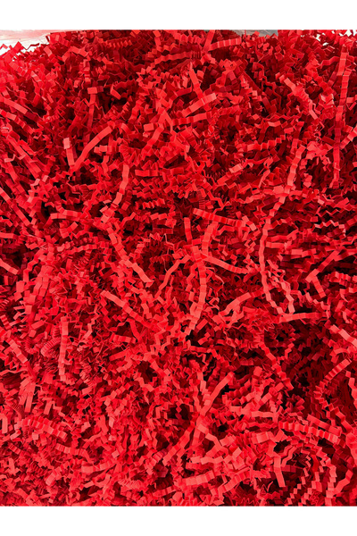 Verahed ورق مقصوص من القطيفة المتعرج Z المطحون 1000 جرام مادة تعبئة الزينة باللون الأحمر 1 كجم ورق أحمر