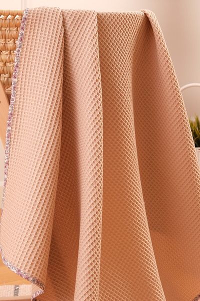 Bondberro 120x100 cm Organic Certified Waffle Muslin Cotton Blanket & Cover & Blanket