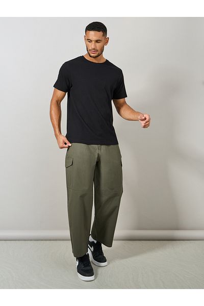 Styli Wide Leg Rip Stop Cargo Trouser