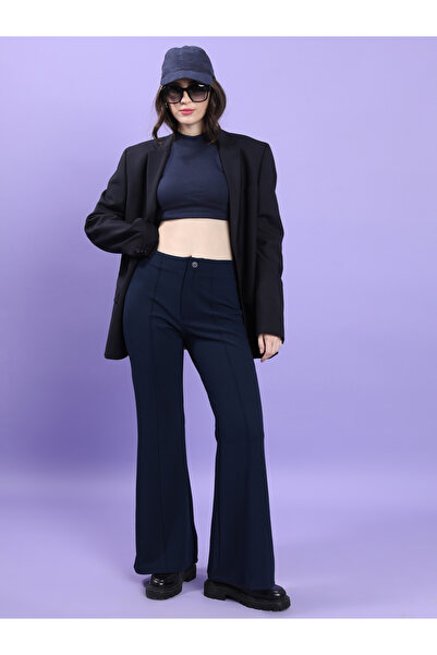 Tokyo Talkies By Styli High Rise Flared Bootcut Trouser