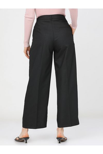 Tokyo Talkies By Styli Straight Fit Easy Wash Pleated Parallel Trouser