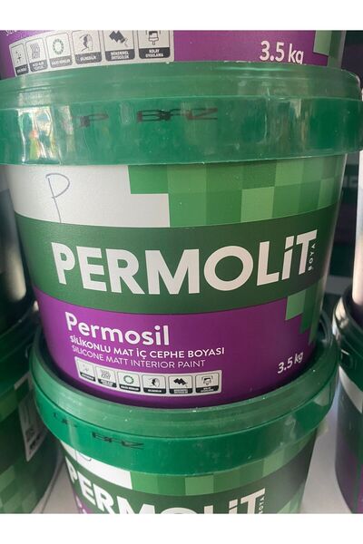 Permolit Permosil silikonlu iç cephe boyası 20 kg 1984 AKÇA GRİ