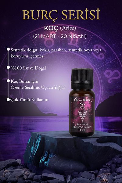 OnkaFarma Onka Farma 10 ml Zodiac Series - Aries Essential Oil Mix