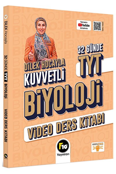 F10 Yayınları Dilek Hocayla 32 Günde TYT Biyoloji Video Ders Kitabı