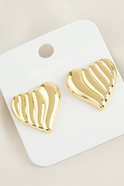 Heart Striped Earrings | New Season Bijouterie