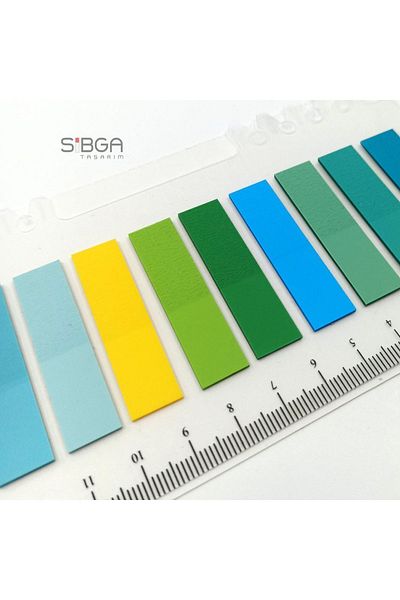 sibga tasarım Transparent Colored Postit Post-it Post ItBookmark Bookmark Postit Sticker Note Paper 200 Sheets