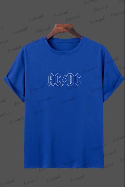 Evomind Ac&DC Back σε μπλουζάκι μεγάλου μεγέθους σε μαύρο χρώμα