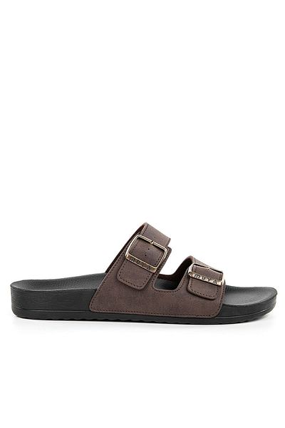 Muya Nova Men's Brown Daily Leather Slippers 31410 40/47 -1