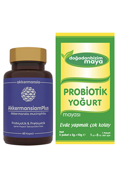 AkkermansiamPlus 60 Kapsül + Doğadan Bizim Probiyotik Yoğurt Mayası