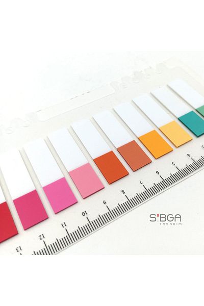 sibga tasarım Transparent Colored Postit Post-it Post ItBookmark Bookmark Postit Sticker Note Paper 200 Sheets
