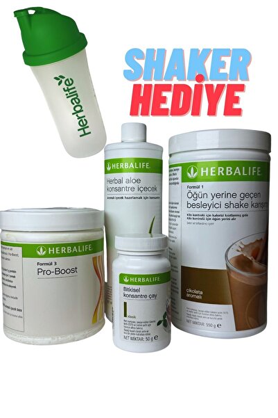 Herbalife Orta Seviye Set(1 Shake+1 Proboost+1 Aloe Vera İçecek+50 Gr Çay+Sha...