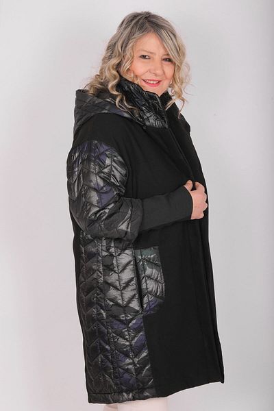 Hitit Butik Black Stamped Coat