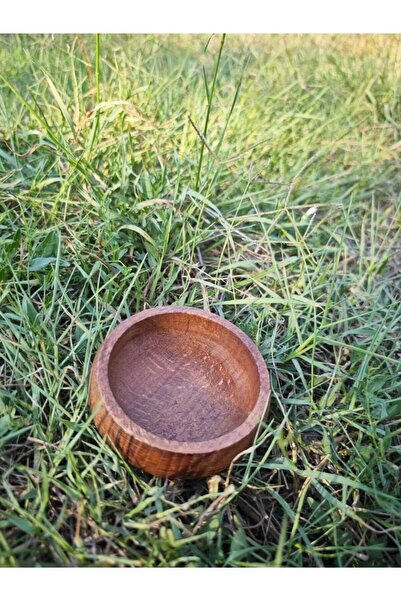KAMPTEK Wooden Small Size Design Organic Snack Bowl from Wood Workshop in a Set of 4 Pieces