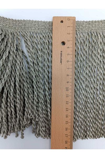 KATMERTEKS Fringe 10 Meters Sand Green Color Decorative Strip