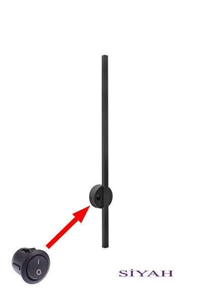 MYSTERY Pigas Osram Led Açma Kapama Düğmeli Aplik Modern Dekoratif Led Duvar Aplik 68cm Günışığı