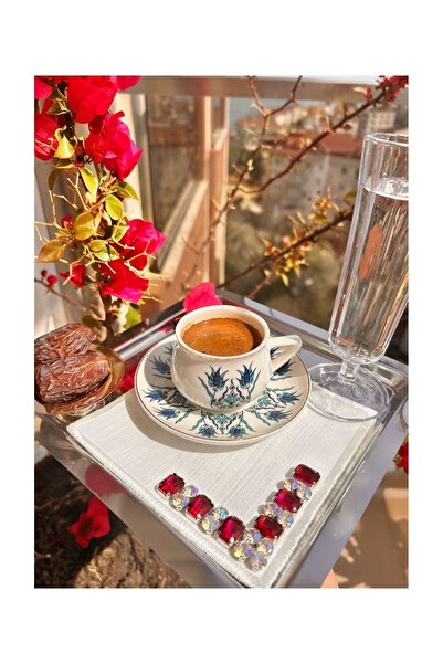6’lı Fuşya Kahve Yanı Sunum Peçetesi