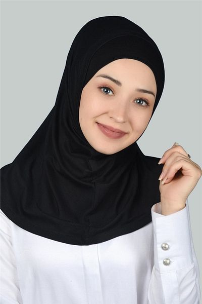 Şahane δύο κομμάτια από βαμβάκι hijab