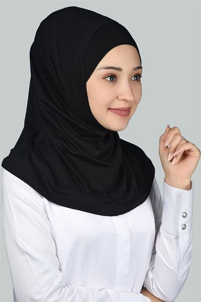 Şahane δύο κομμάτια από βαμβάκι hijab