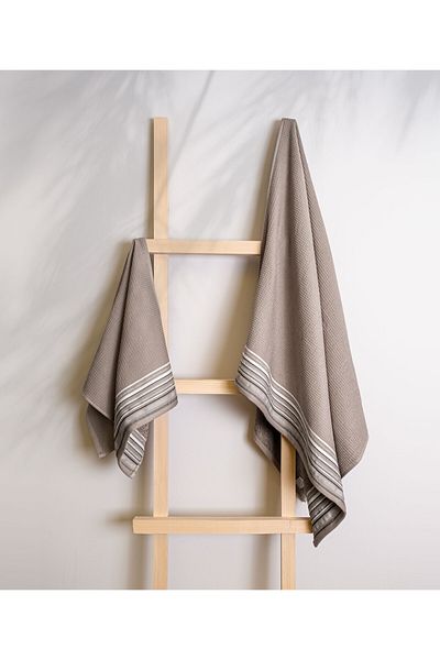 Koza Home Limira Mink Dowry Towel Set of 2 - 50x90/70x140 Model 2253