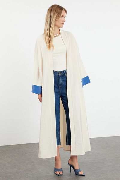 Trendyol Modest Stone Color Blocked Woven - Καπάκι, Ferace και Abaya TCTSS24KF00046