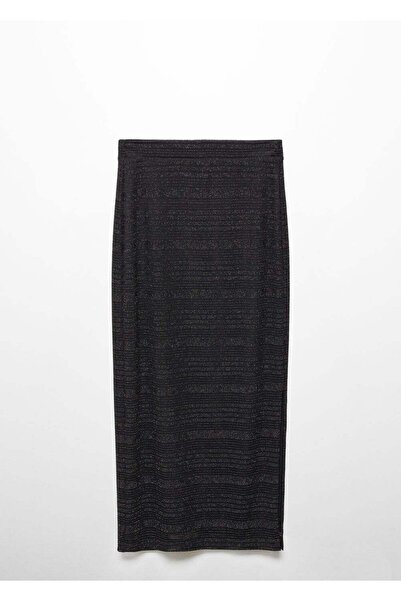 Mango Teen Metalik Midi Etek