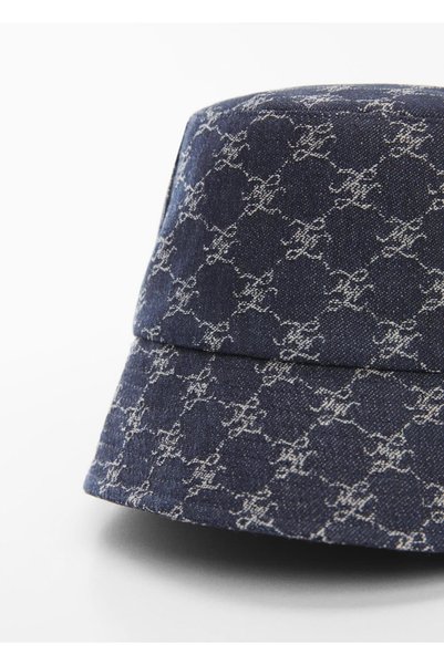 MANGO Woman Denim Style Bucket Hat