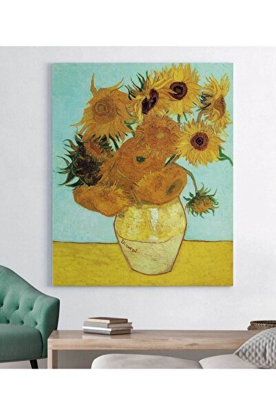 Şehzat Design Vincent Van Gogh - Yağlıboya Ayçiçeği Kanvas Tablo