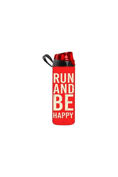 Herevin زجاجة مياه منقوشة Be Happy سعة 750 مل