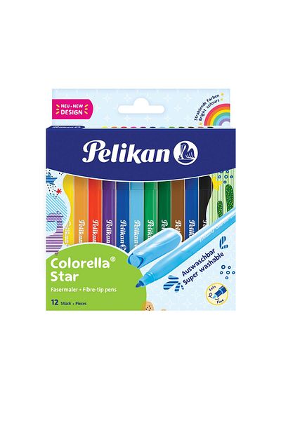 Pelikan Felt-tip Colorella 12 Color Felt-tip Crayons