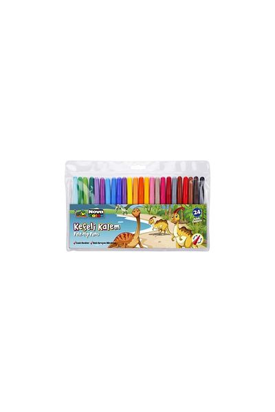 Nova Color Felt-tip Pen 24 Pieces Felt-tip Crayons