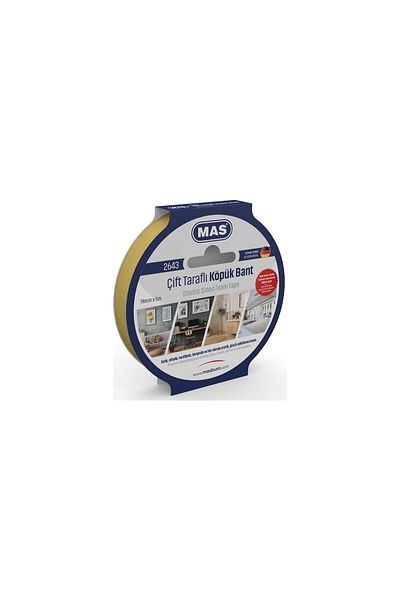Mas Double Sided Foam Tape 19 mm X 5 Meters Double Sided Foam Tape